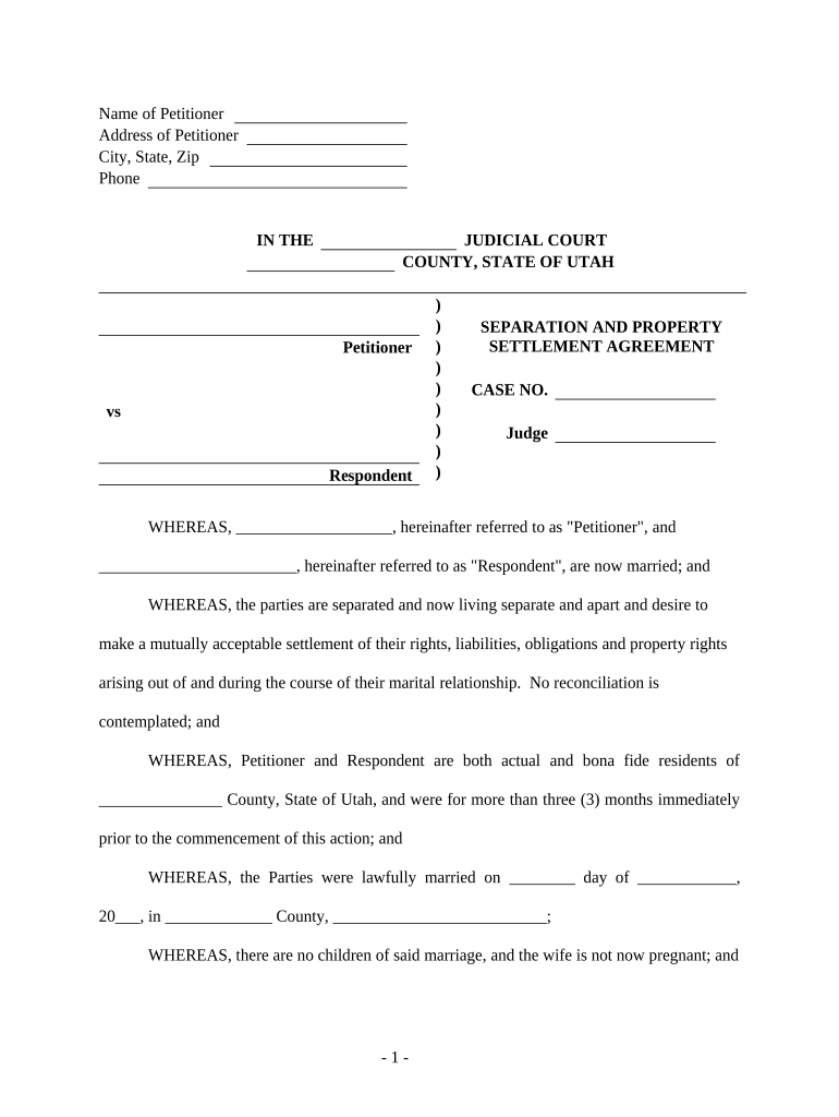 legal separation utah Preview on Page 1