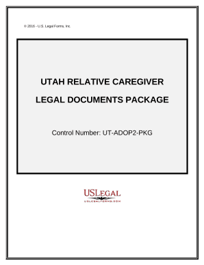 Utah Relative Caretaker Legal Documents Package - Utah