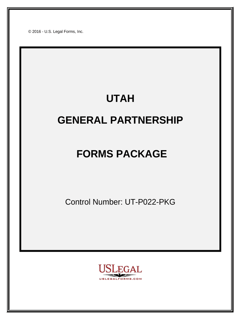 General Partnership Package - Utah Preview on Page 1.