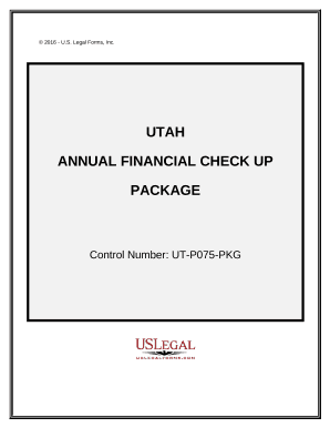 Annual Financial Checkup Package - Utah