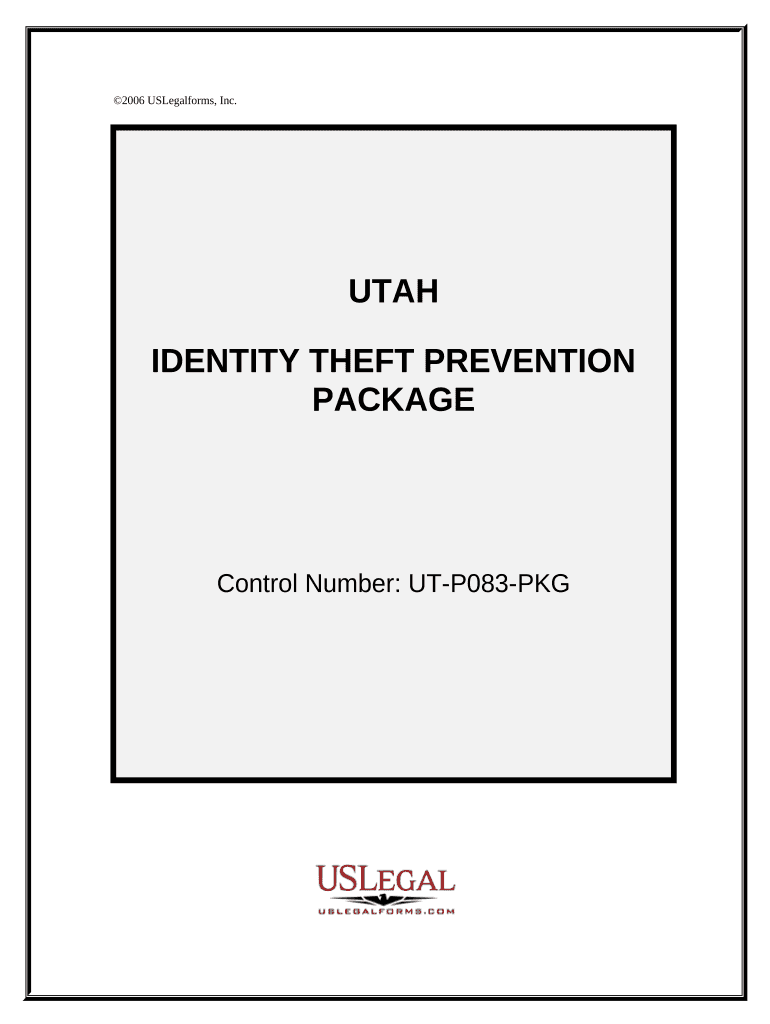 Identity Theft Prevention Package - Utah Preview on Page 1