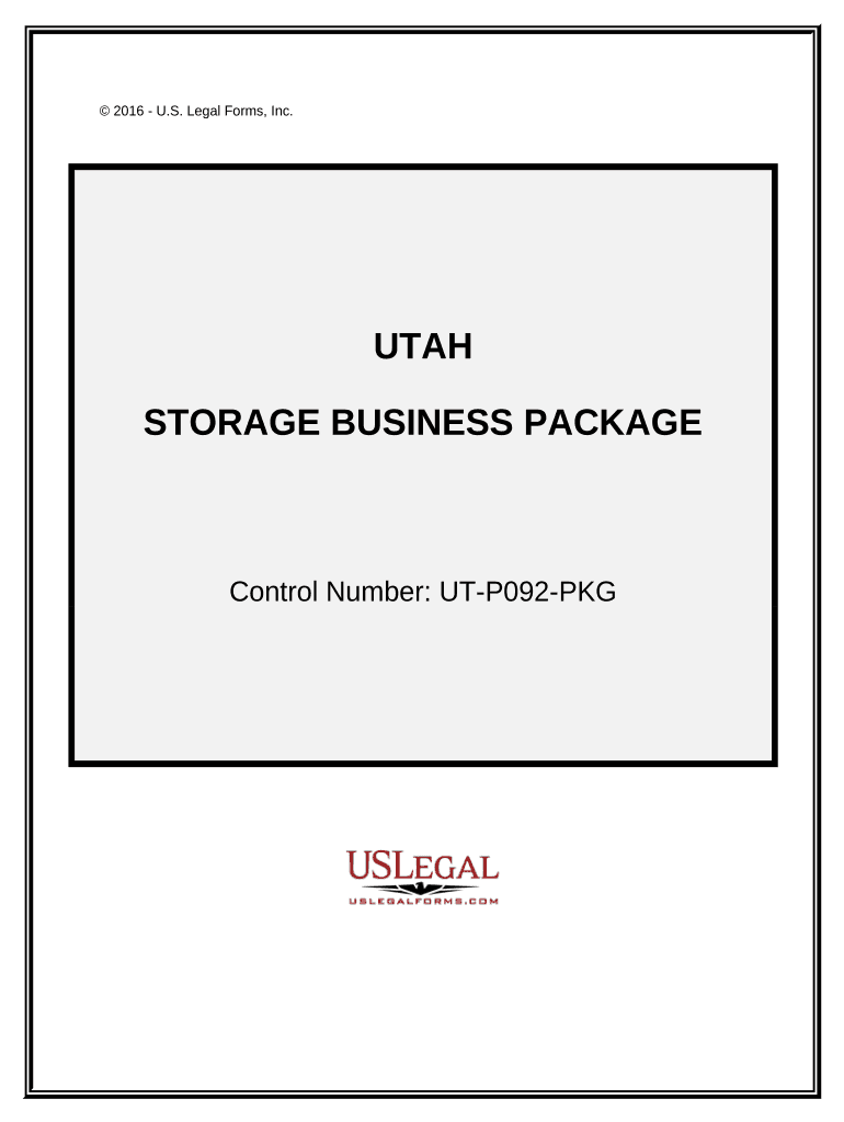 Storage Business Package - Utah Preview on Page 1