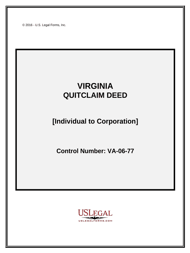 quitclaim deed virginia cost Preview on Page 1