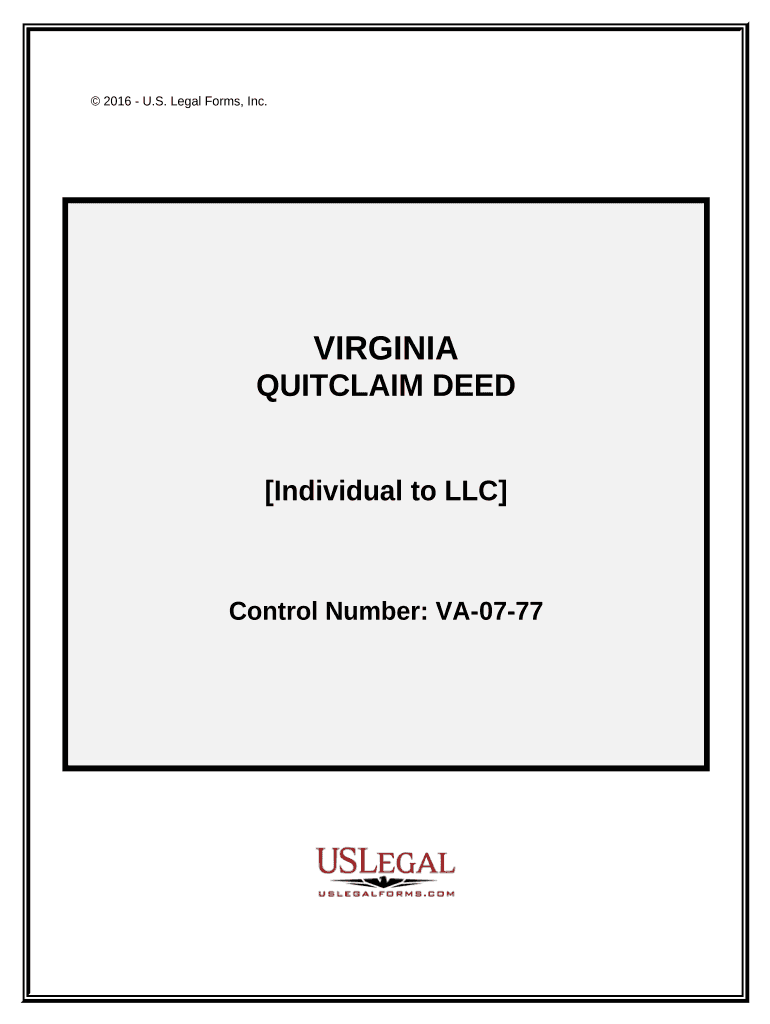 quit claim deed virginia Preview on Page 1.