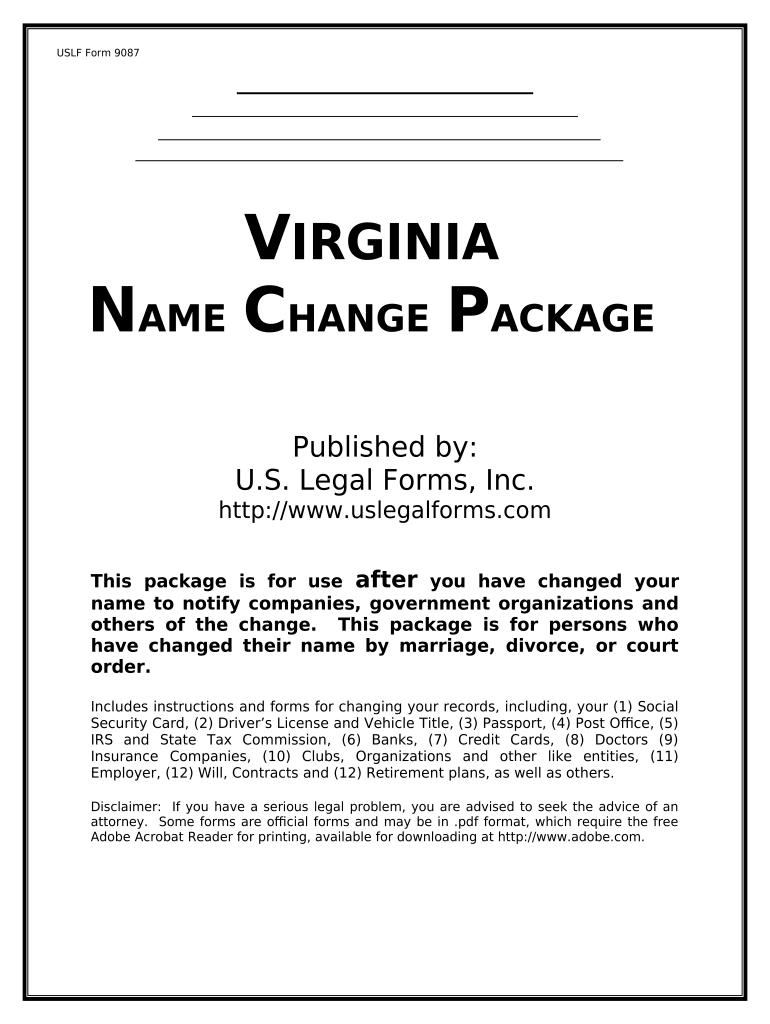 va court form Preview on Page 1