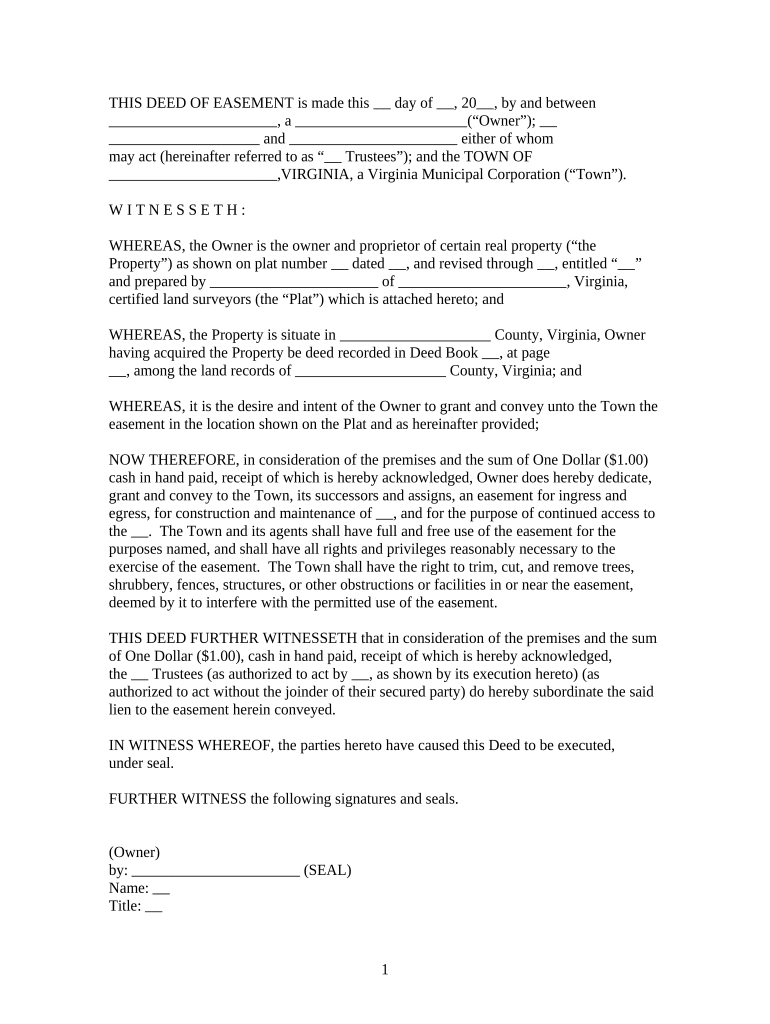 easement town Preview on Page 1