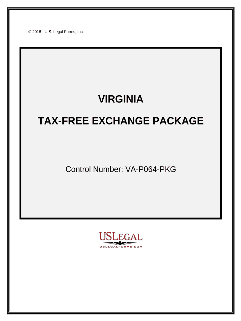 Tax Free Exchange Package - Virginia Preview on Page 1