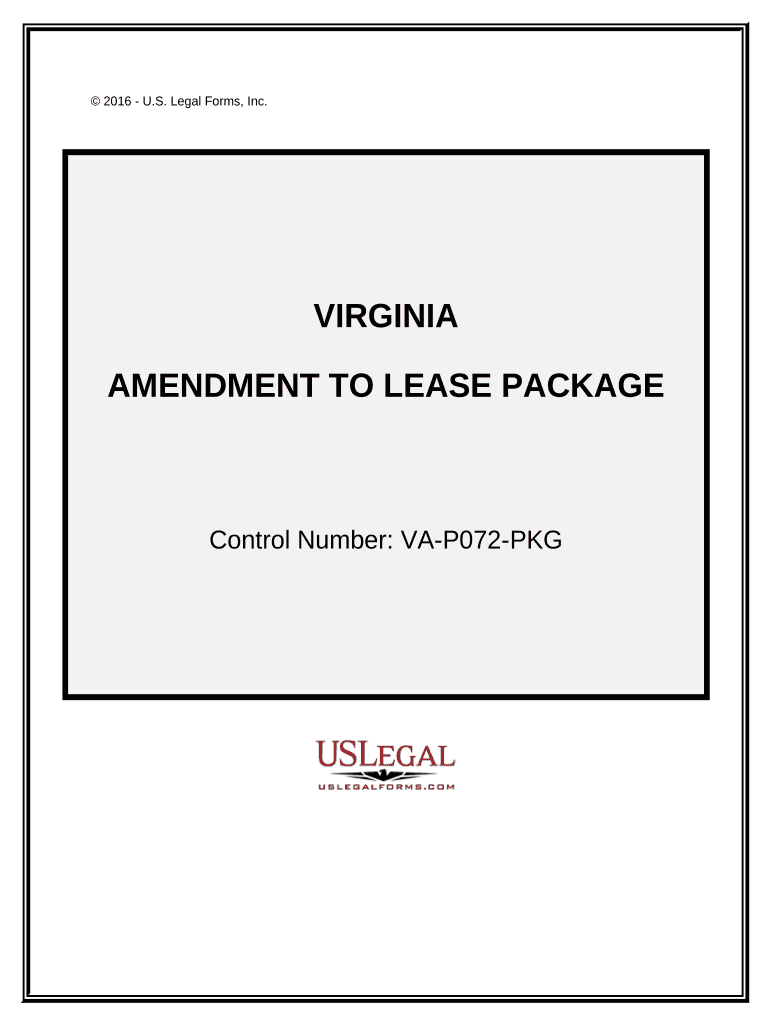 Amendment of Lease Package - Virginia Preview on Page 1