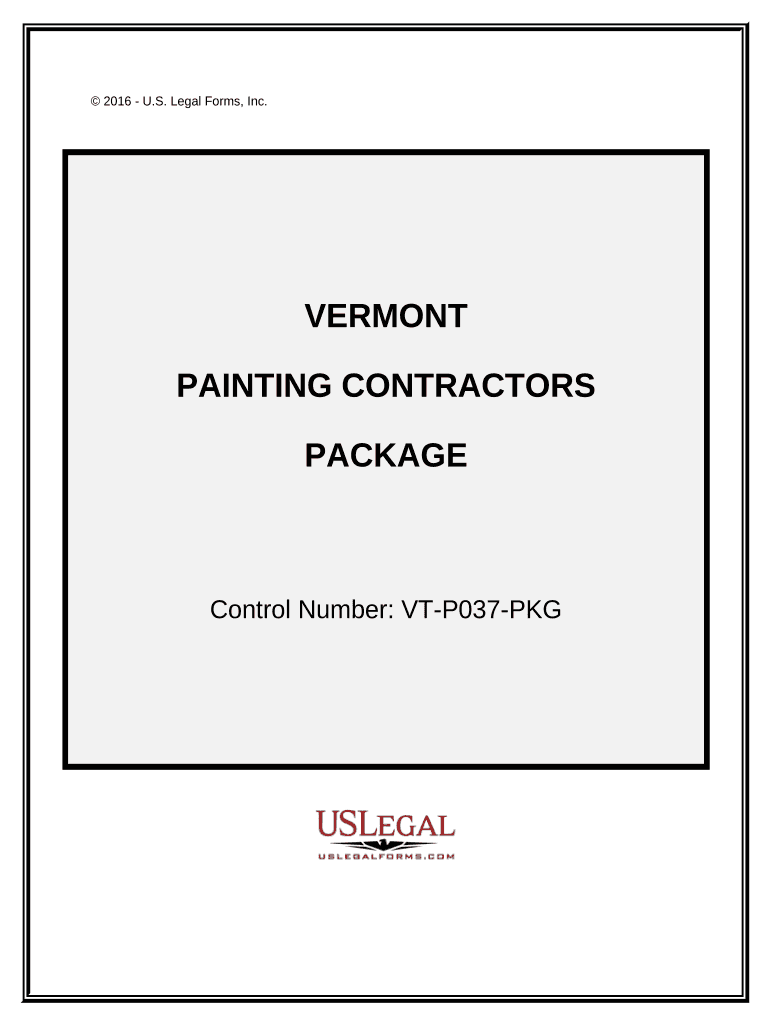 Painting Contractor Package - Vermont Preview on Page 1