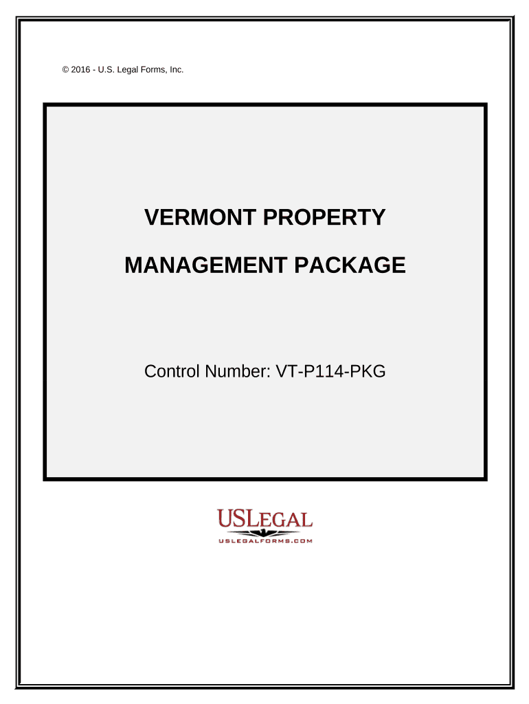 Vermont Property Management Package - Vermont Preview on Page 1