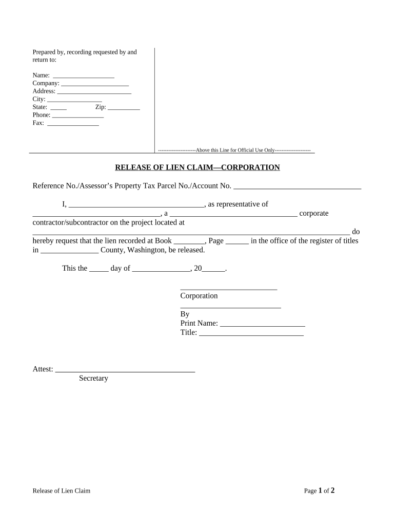 washington lien mechanics Preview on Page 1