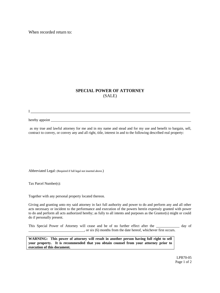 washington power attorney Preview on Page 1