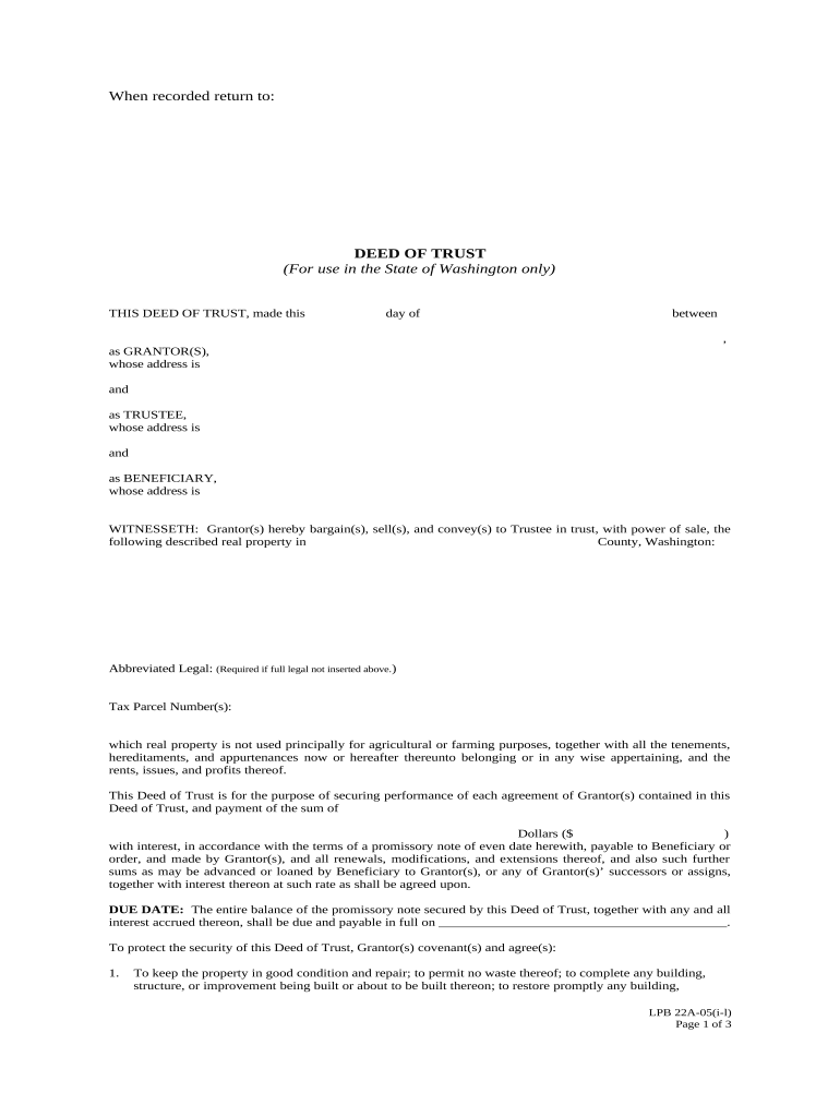 deed trust amended Preview on Page 1