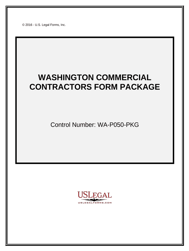 Commercial Contractor Package - Washington Preview on Page 1