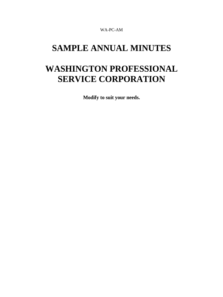 washington corporation annual report Preview on Page 1