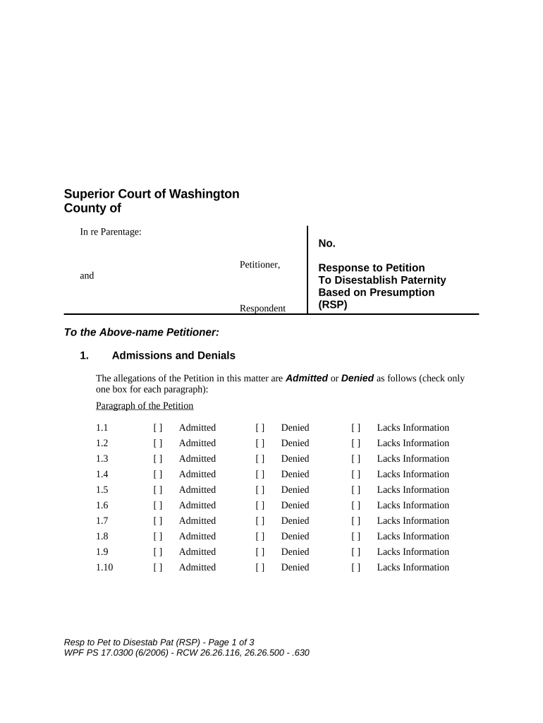 petition to establish paternity tennessee form Preview on Page 1