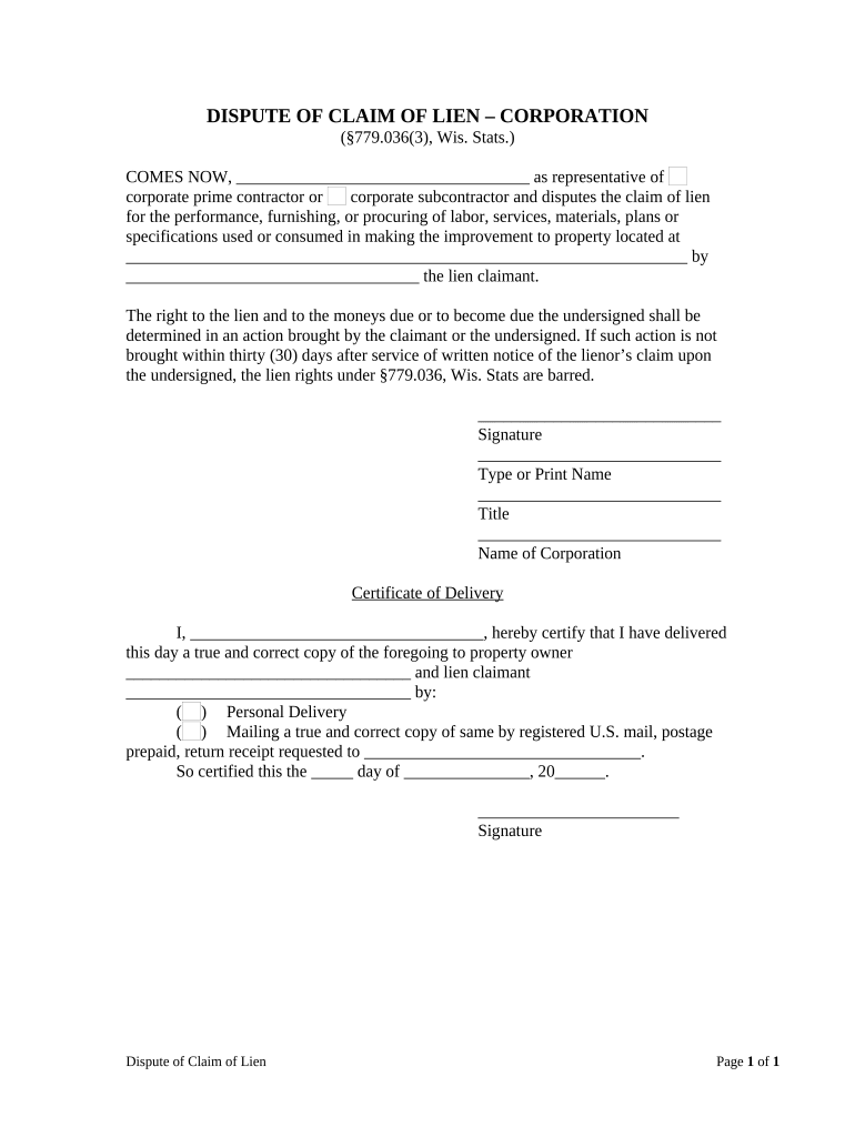 wi claim lien Preview on Page 1