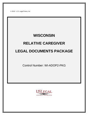 Wisconsin Relative Caretaker Legal Documents Package - Wisconsin