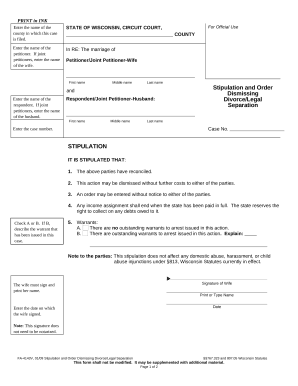 stipulation legal Doc Template | pdfFiller