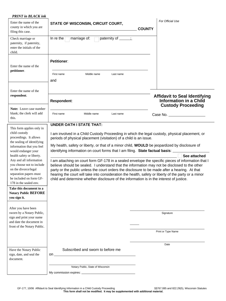 Child Custody Affidavit Examples Fill Out Sign Online DocHub