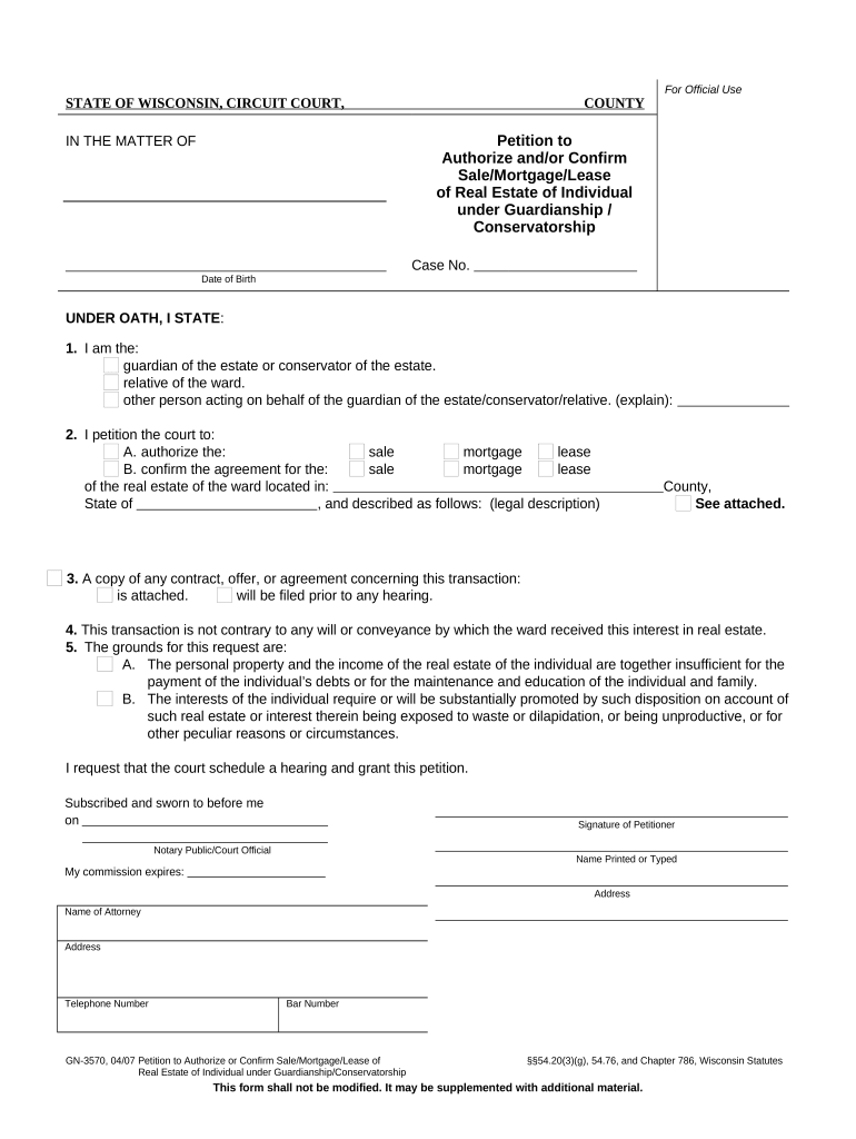 petition real estate Preview on Page 1