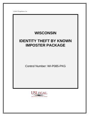 Identity Theft by Known Imposter Package - Wisconsin