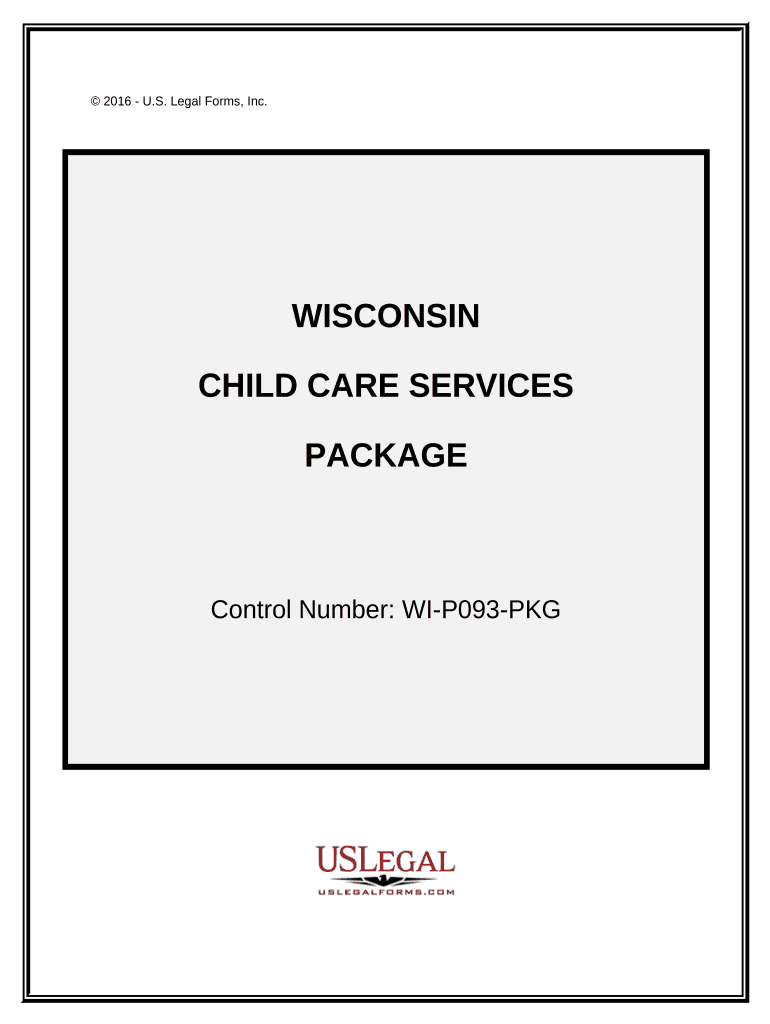 Child Care Services Package - Wisconsin Preview on Page 1
