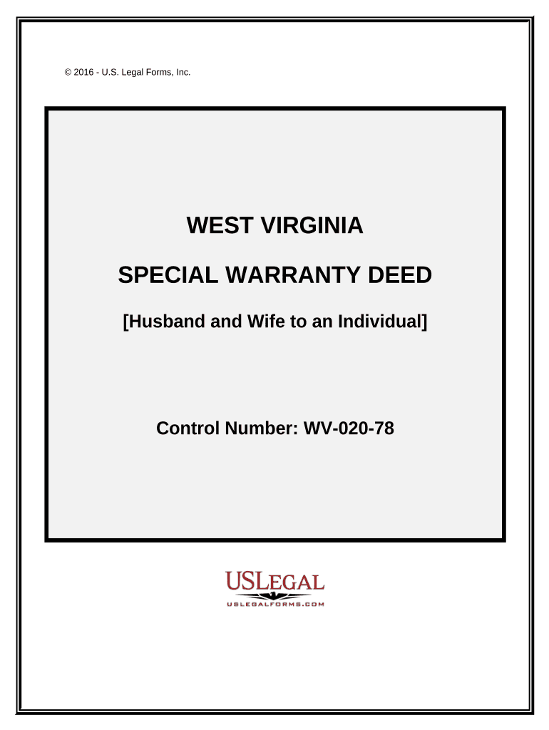 west virginia special warranty deed form Preview on Page 1