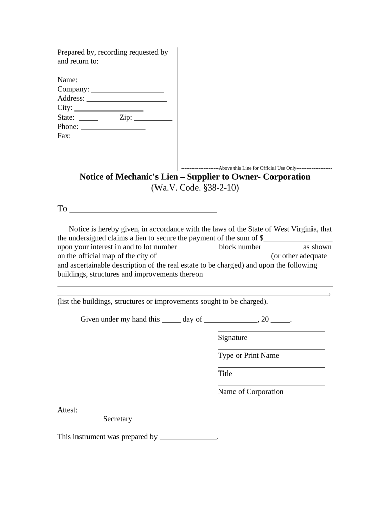 west virginia corporation Preview on Page 1
