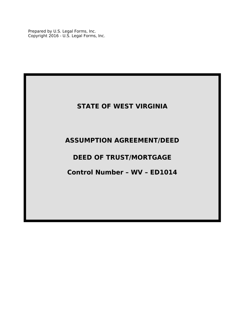 Assumption Agreement of Deed of Trust and Release of Original Mortgagors - West Virginia Preview on Page 1