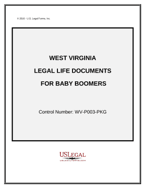 Essential Legal Life Documents for Baby Boomers - West Virginia