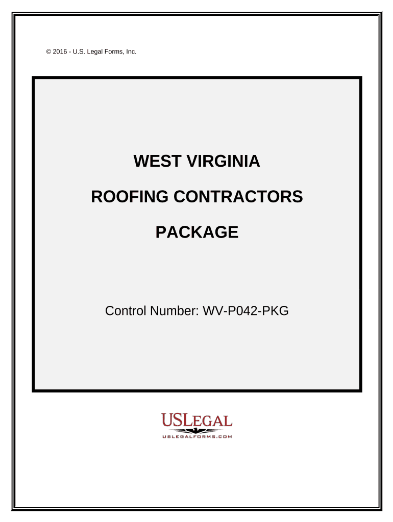 Roofing Contractor Package - West Virginia Preview on Page 1
