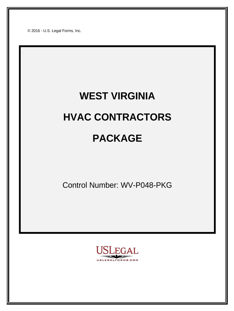 HVAC Contractor Package - West Virginia Preview on Page 1