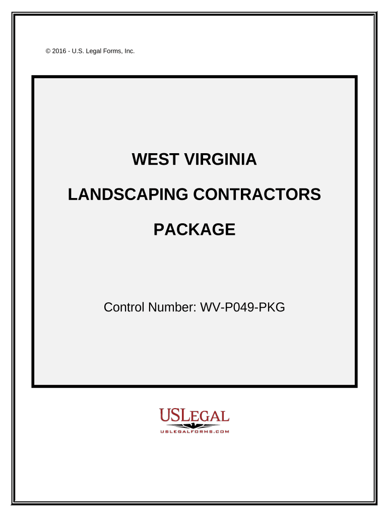 Landscaping Contractor Package - West Virginia Preview on Page 1
