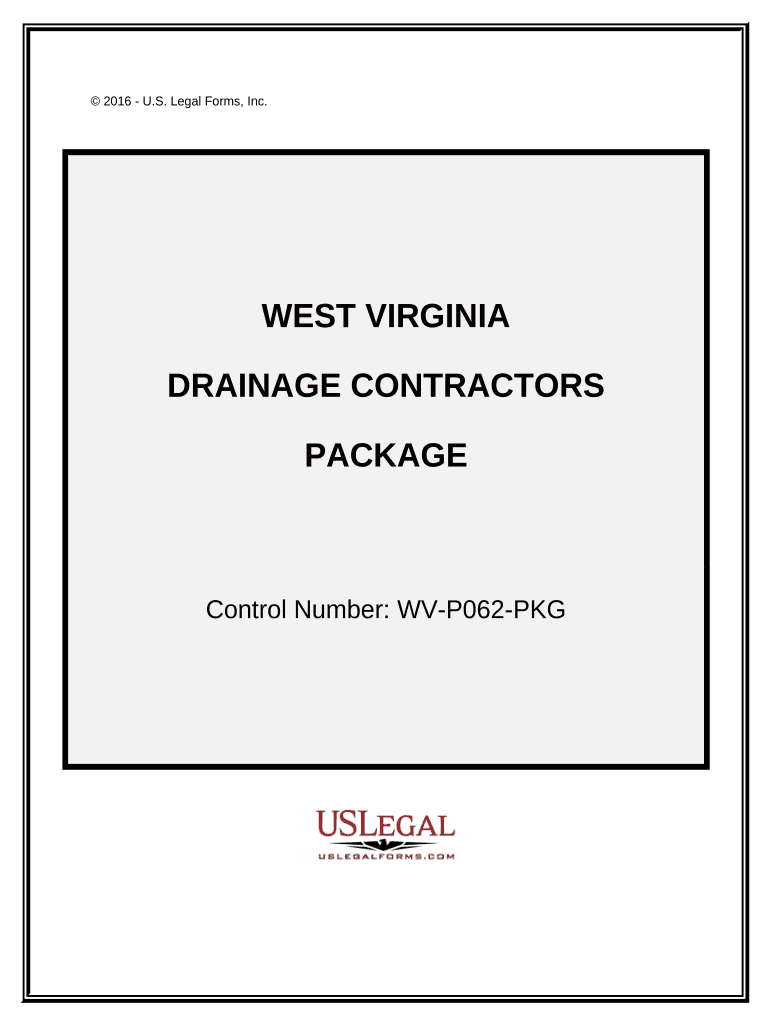 Drainage Contractor Package - West Virginia Preview on Page 1