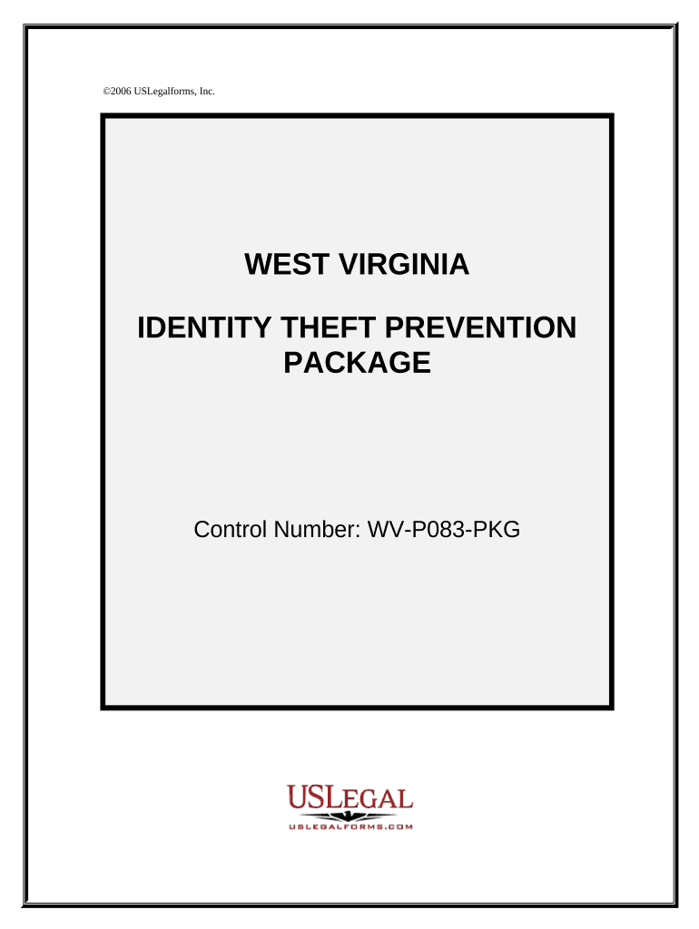 Identity Theft Prevention Package - West Virginia Preview on Page 1