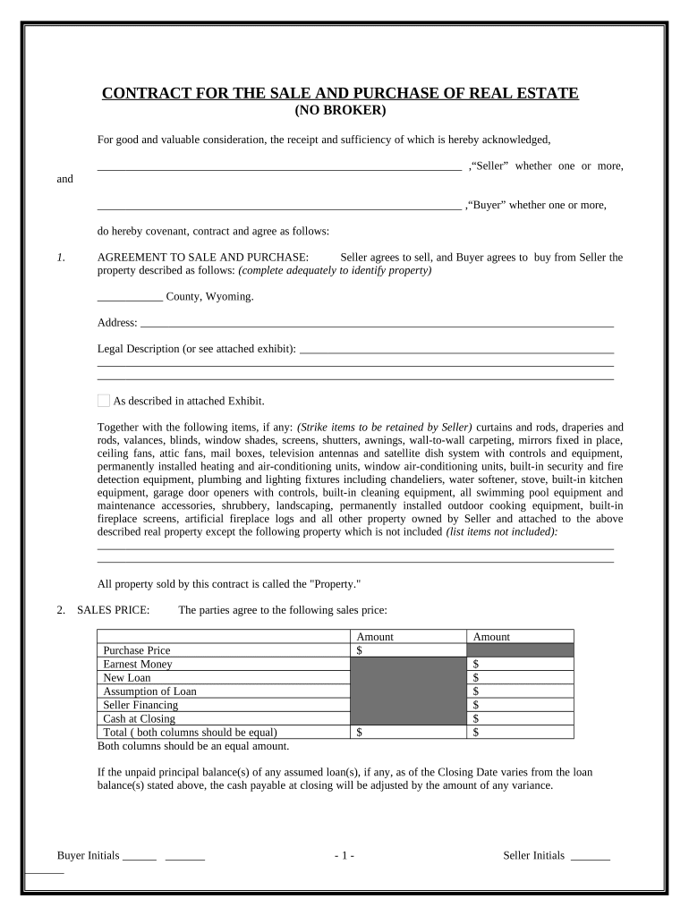 wyoming agreement Preview on Page 1.