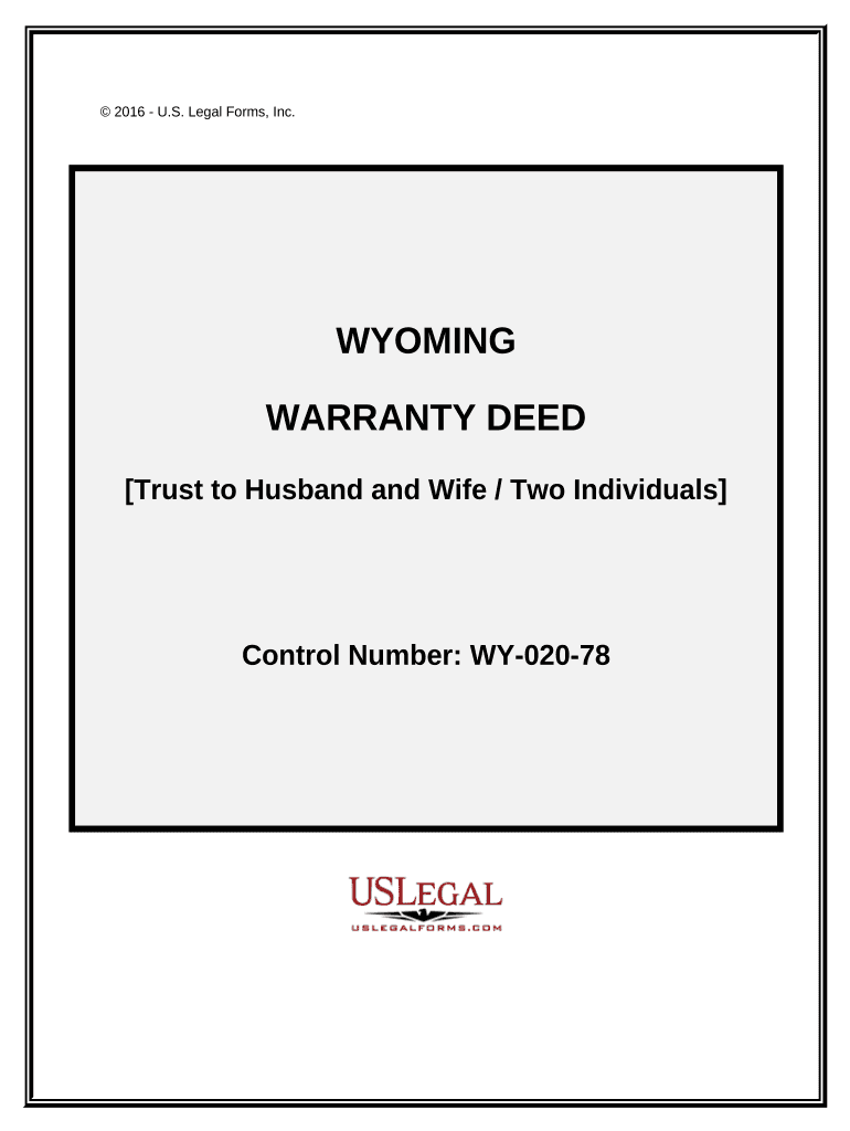 wyoming warranty deed Preview on Page 1