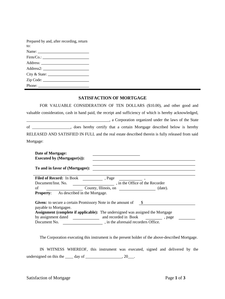 cancellation of mortgage Preview on Page 1