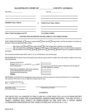 Fillable Online Georgia Magistrates Council Forms. Georgia Magistrates ...