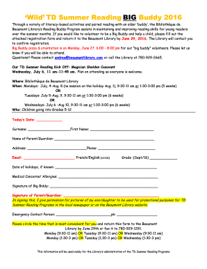 Fillable Online The Buddy System: Everyone Gains When Kids Read ...