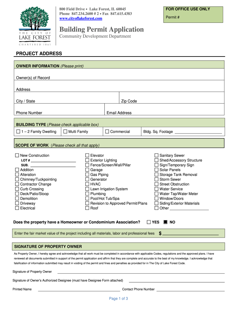 Fillable Online Patio Permit and Checklist Fax Email Print pdfFiller