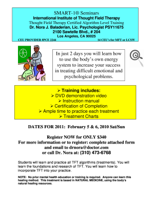 thought field therapy training online