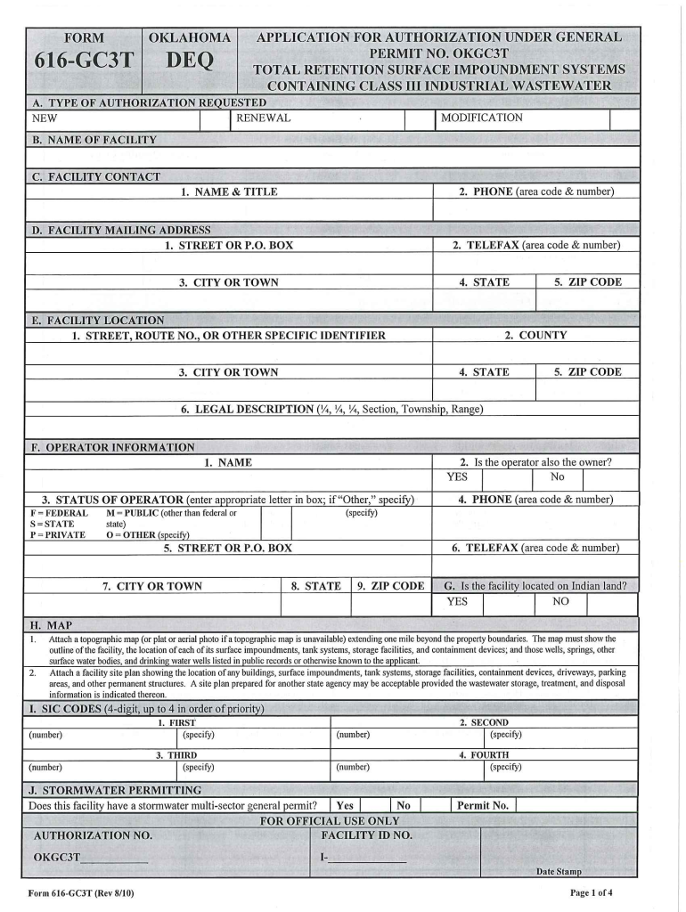 2010 OK DEQ 616-GC3T Preview on Page 1