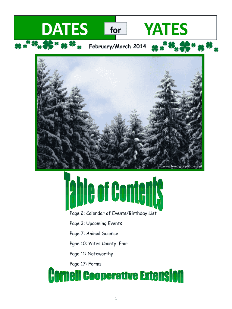 Fillable Online Hours of Operation Yates County Fair Fax Email Print