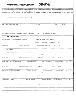 Job Application - Obgyndm .com