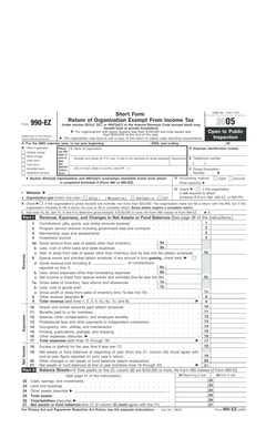 Form 990-EZ 2005