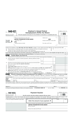 Form 940-EZ 2005