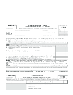 Form 940-EZ 2005