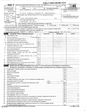 Form 990-T Exempt Organization Business Income Tax Return